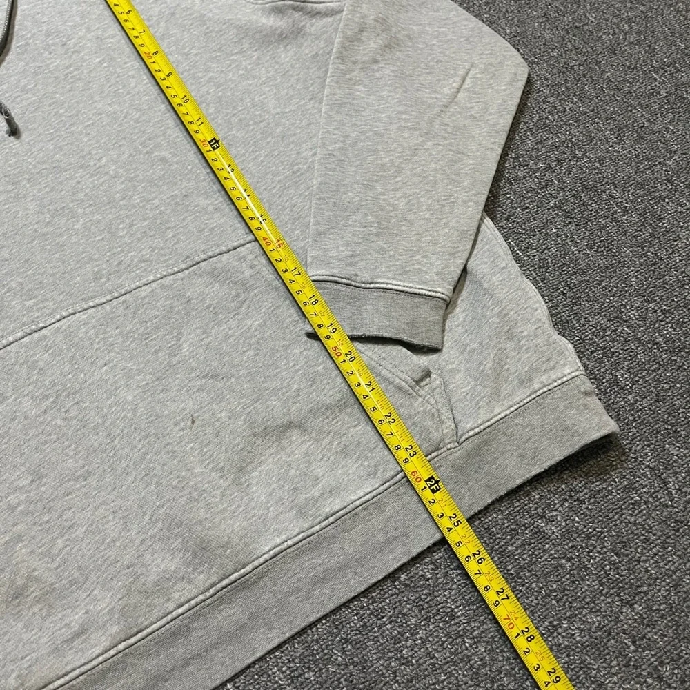 Y2K‎ Nike Grey Pullover Hoodie Long Sleeve Athletic Size L White Swoosh